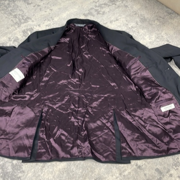 New Jack Victor Esprit Wool Suit Jacket Blazer Black Sz 38S - Picture 14 of 16